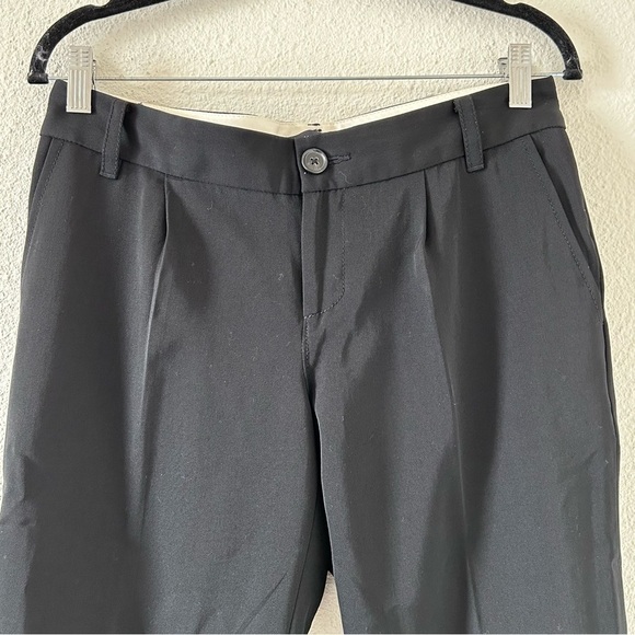 BANANA REPUBLIC Women 100% Wool Ankle Dress Pants 6 Black Ryan Fit Work Wear - Picture 3 of 9